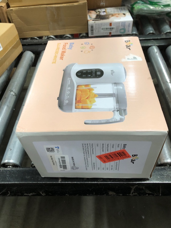 Photo 1 of BEAR 2024 Baby Food Maker | One Step Baby Food Processor Steamer Puree Blender | Auto Cooking & Grinding | Baby Food Puree Maker with Self Cleans | Touch Screen Control, White