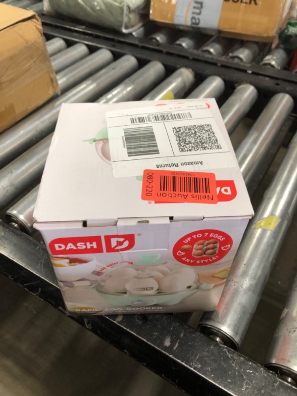 Photo 1 of DASH Rapid Egg Cooker: 7 Egg Capacity Electric Egg Cooker for Hard Boiled Eggs, Poached Eggs, Scrambled Eggs, or Omelets with Auto Shut Off Feature - Aqua