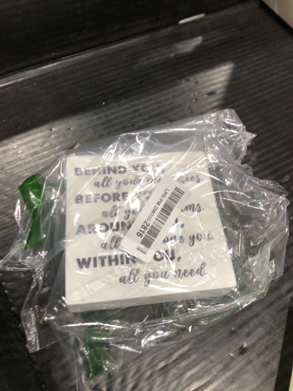 Photo 1 of Graduation Quote Wood Box Sign Decor Desk Sign Positive Behind You All Your Memories Wooden Box Block Sign Rustic Home Shelf Wall Decoration Grad Gift