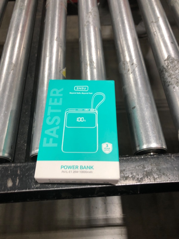 Photo 1 of INIU 45W Power Bank, Slimmest 10000mAh Portable Charger with Build in USB-C Cable, Fast Charging USB C in&Out Battery Pack, Travel External Phone Charger for iPhone 16 15 Samsung S24 S23 Google etc