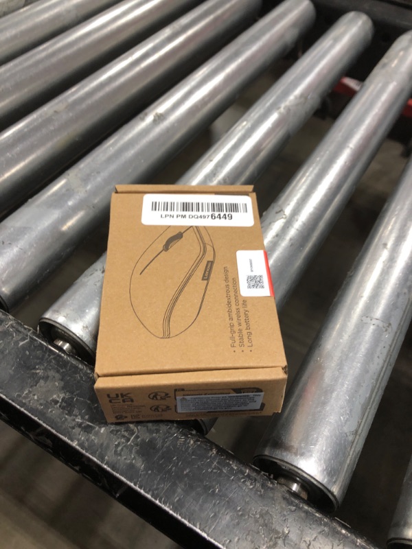 Photo 1 of Lenovo 530 Wireless Mouse – Full Size Computer Mouse for PC, Laptop, Windows Computer - 2.4 GHz Nano USB Receiver - Ambidextrous Design - 12 Months Battery Life – Cordless