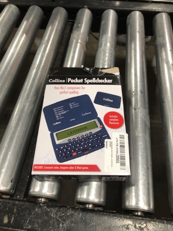 Photo 1 of Lexibook - Collins Electronic Pocket Spellchecker with Battery, Blue/White, DC753EN