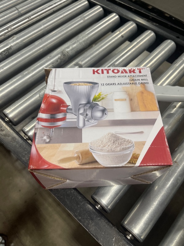 Photo 1 of All Metal Grain Mill Attachment for KitchenAid Stand Mixer with 12 Grind Level Flour Mill, Grain Mill Attachment Fit for Grinding Wheat, Corn, Oats, Buckwheat,Millet and Other Cereals