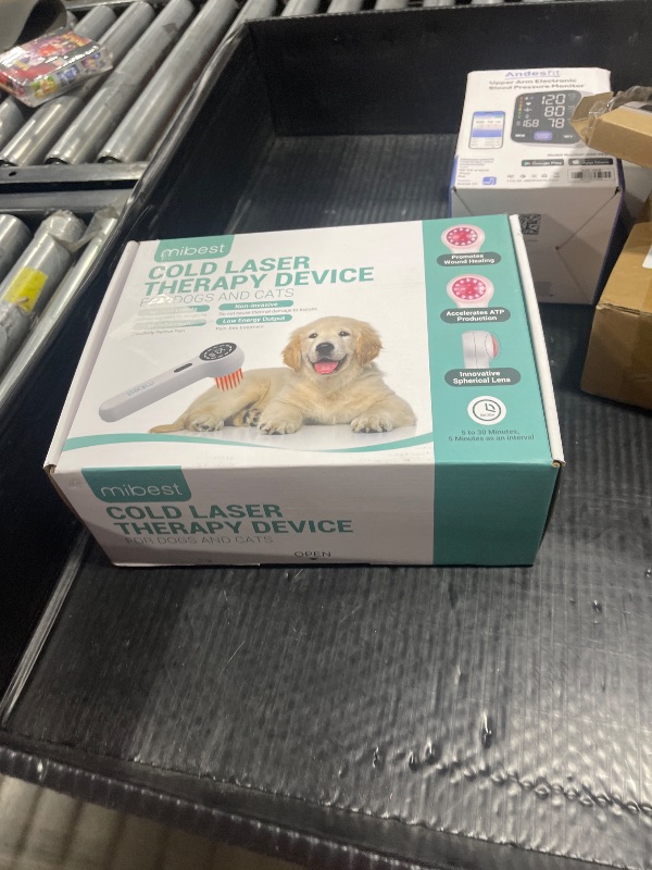 Photo 1 of Mibest Cold Laser Therapy Device for Vet - Red Light Therapy for Dogs and Cats - Infrared Light Therapy Targets Joint and Muscles - Pain Relief, Arthritis, Spinal, Wound Healing (4x808nm + 12x650nm)