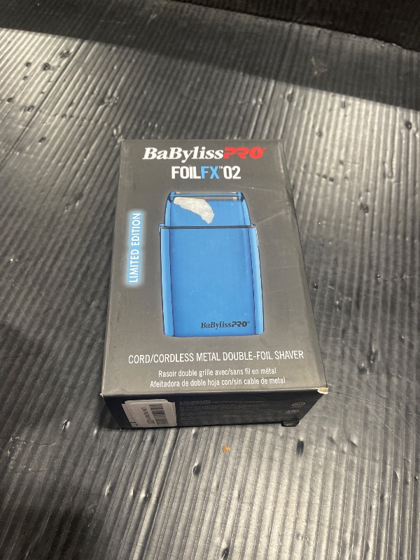 Photo 1 of FoilFX Cord/Cordless Metal Double Foil Shaver (Blue)