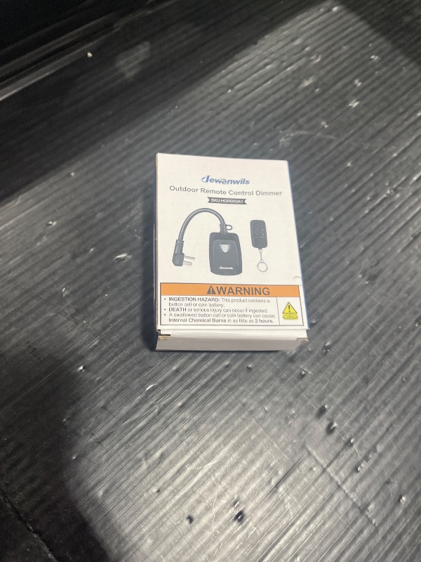 Photo 1 of DEWENWILS Outdoor Dimmer for String Lights, Remote Dimmer Switch, Weatherproof Dimmer Plug, 100FT Range, Compatible with Dimmable LED/Tungsten Bulbs, FCC Certified