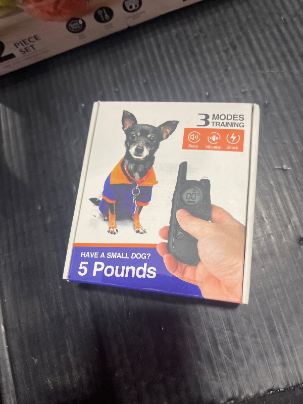 Photo 1 of Tiniest Dog Shock Collar, Lightest Dog Training Collar with Remote for Small Dogs 5-15lbs & Medium Large Dogs/Puppies, Waterproof, Rechargeable, 1300ft Range (Orange&Small)