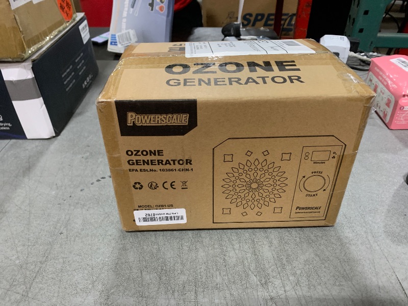 Photo 1 of PowerScale Ozone Generator 90,000mg/h O3 Intelligent Control Ozone Odor Eliminator Commercial Ozone Machine Odor Removal, For Home, Car, Pet Room - High Capacity Ionizer Ozone Air Purifier, Black