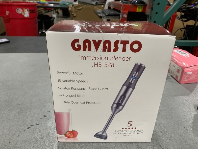 Photo 1 of Immersion Blender RPM 16000±10% Scratch Resistant Hand Blender,15 Speed and Turbo Mode Hand Mixer, 3-in-1 Heavy Duty Copper Motor Stainless Steel Smart Stick with Egg Beaters and Chopper