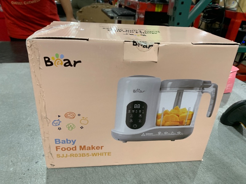 Photo 1 of BEAR 2024 Baby Food Maker | One Step Baby Food Processor Steamer Puree Blender | Auto Cooking & Grinding | Baby Food Puree Maker with Self Cleans | Touch Screen Control, White