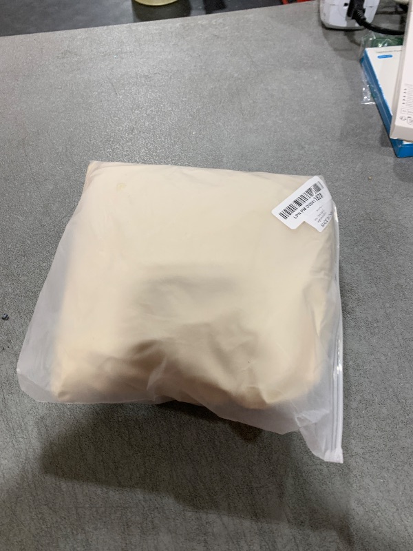 Photo 1 of Ultra Space Saving Self Compression Organizer, 2025 New 3-Layer Zipper Large Capacity Storage Bag, Thick Satin Fabric Heavy Duty Bags for Comforters Blankets Bedding Duvet (Beige, X-Large, 21x17x24in)