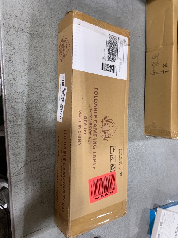 Photo 1 of EHHLY Portable Folding Camping Table, Small Compact Aluminum Beach Picnic Table, Lightweight Collapsible Outdoor Camp Tables That Folds & Rolls Up, Beach Gear Essentials Camp Accessories, Black