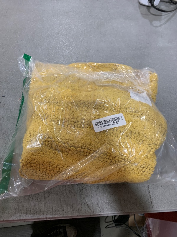 Photo 1 of DII Crochet Collection Reversible Bath Mat, Large Oval, 21x34, Honey Gold