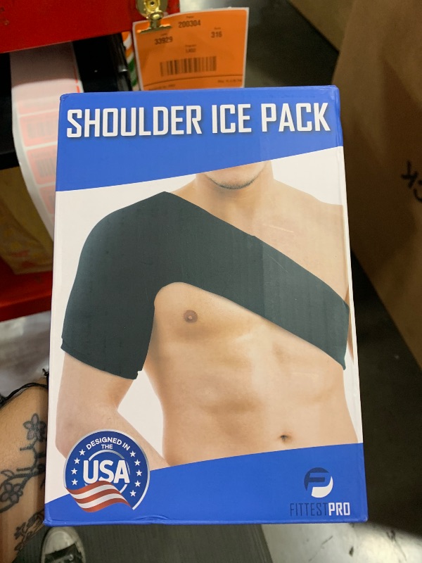 Photo 1 of Fittest Pro Shoulder Ice Pack Wrap, HSA or FSA Eligible, Reusable Cold Therapy Wrap for Tendonitis, Swelling, Rotator Cuff, and Recovery