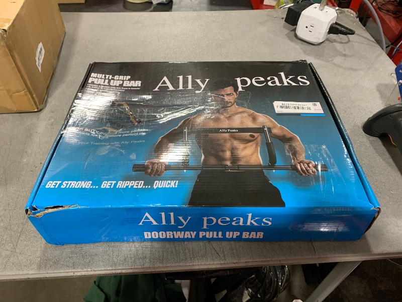 Photo 1 of Ally Peaks Pull Up Bar for Doorway | Thickened Steel Max Limit 440 lbs Upper Body Workout| Multi-Grip Strength| Indoor Chin-Up Bar Fitness Trainer for Home Gym Portable