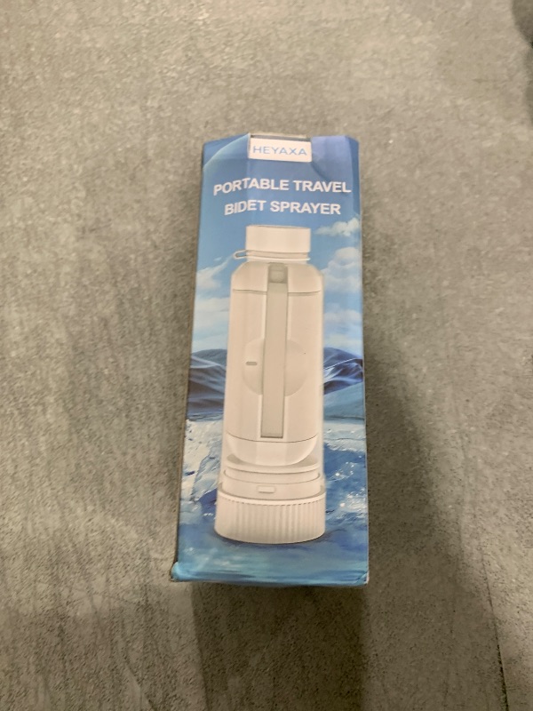 Photo 1 of HEYAXA Portable Bidet with High Pressure , Rechargeable Travel Bidet for Men,Baby & Women, Handheld Sprayer for Personal Hygiene, Baby Care, Soothing Postpartum and Hemorrhoid Relief (White)