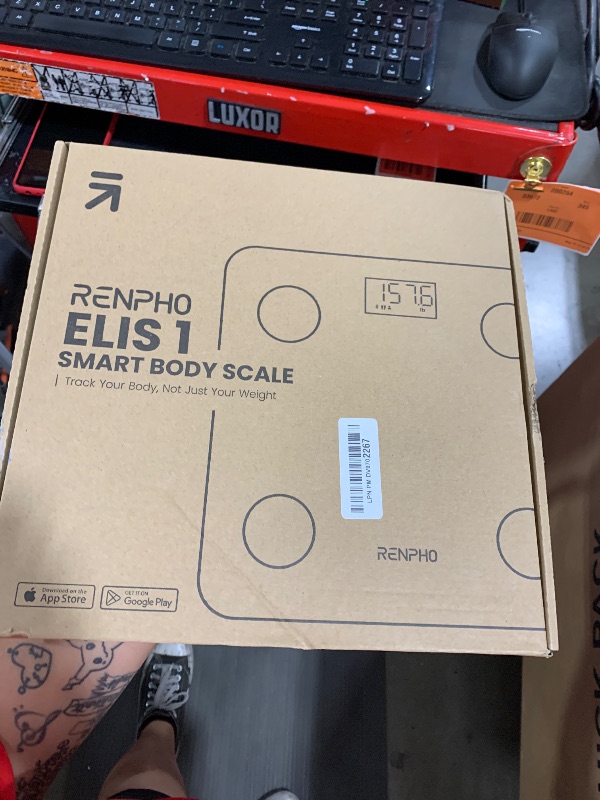 Photo 1 of RENPHO Smart Scale for Body Weight, FSA HSA Eligible, Digital Bathroom Scale BMI Weighing Bluetooth Body Fat Scale, Body Composition Monitor Health Analyzer with Smartphone App, 400 lbs - Elis 1