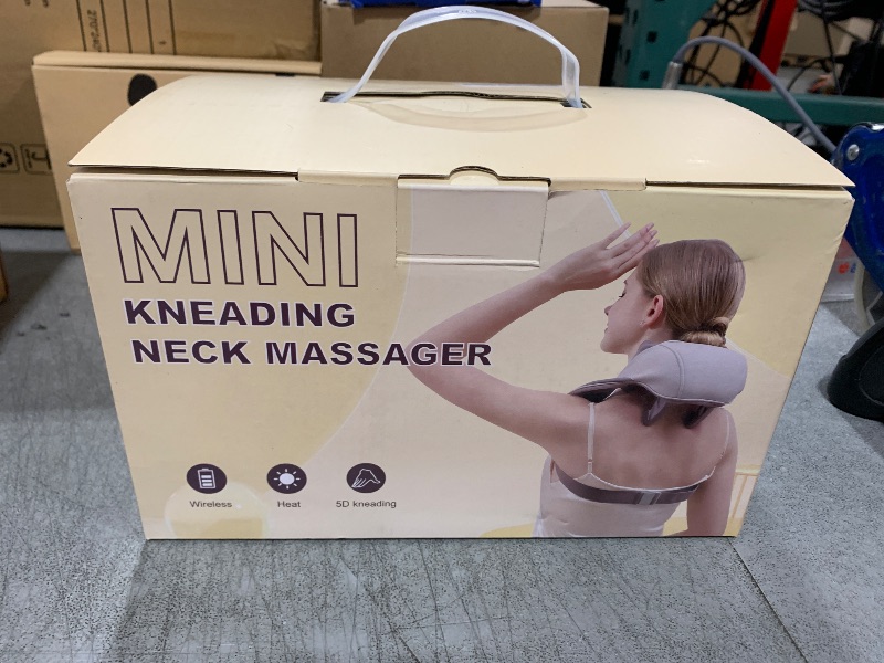 Photo 1 of CPTFEUS Pain Relief Deep Tissue Shiatsu Neck Massager with Heat Neck Back Shoulder Electric Kneading Massager (Cat Claw Shape kneading Massage)