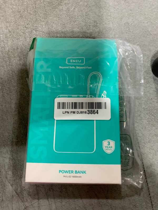 Photo 1 of INIU Portable Charger, 45W PD Fast Charging 10000mAh Power Bank, 0.7" Slim with Built-in USB C Cable Battery Pack, Travel Powerbank for iPhone 16/15/14/13/12, iPad, Google Pixel, Samsung S25/S24 etc