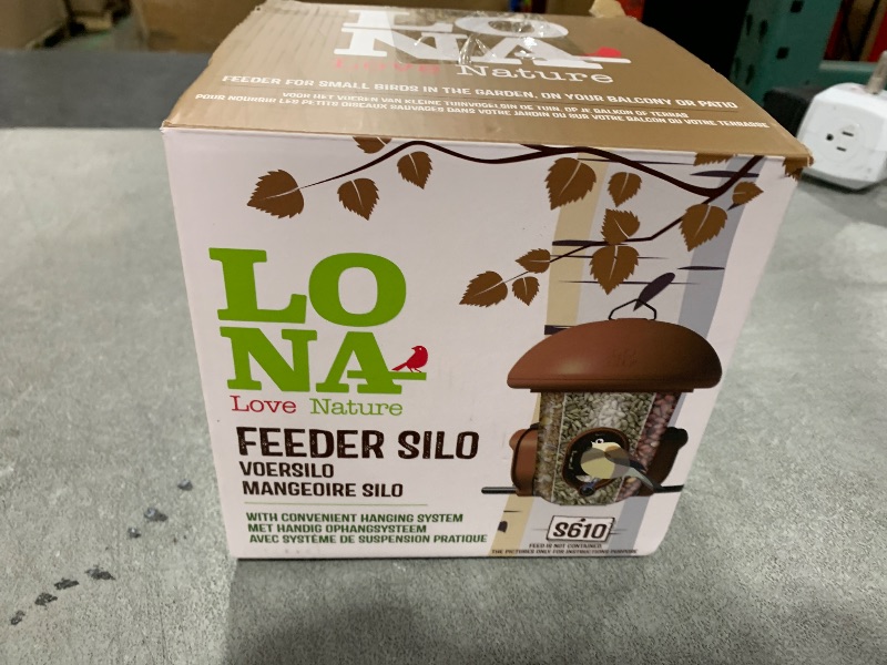 Photo 1 of LONA Bird Feeders for Outdoors Hanging – 3 Separate Compartments, 3 Feeding Ports, Weatherproof Dome & 3 Ways to Hang, Large Capacity for Cardinals/Finches (Brown