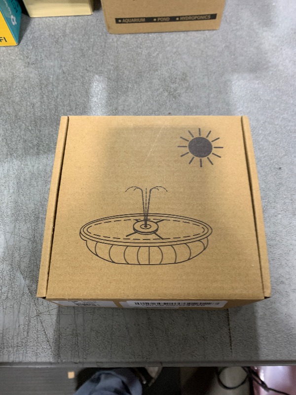 Photo 1 of AUTGA Solar Fountain, Floating Solar Powered Water Fountain Pump for Bird Bath, Garden, Pond, Pool, Outdoor (1W)