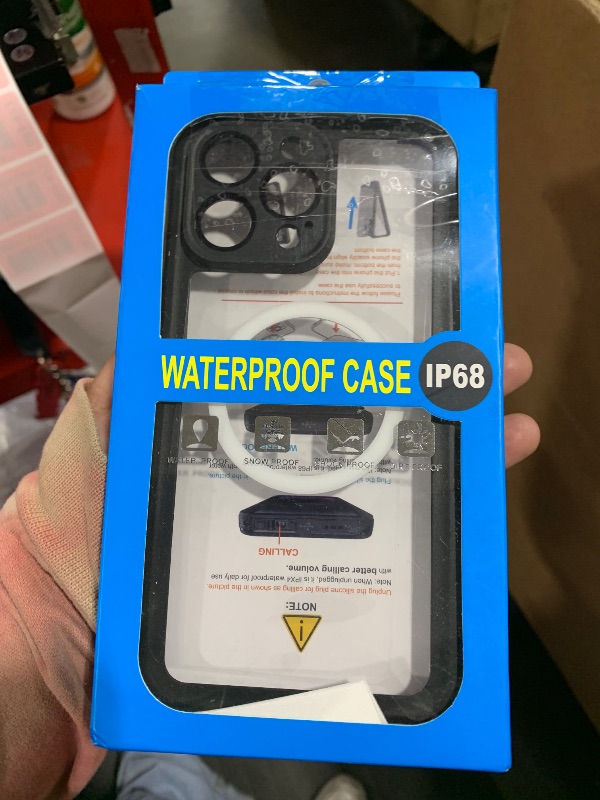 Photo 1 of Temdan Magnetic for iPhone 16 Pro Max Case Waterproof,Built-in Screen Protector[IP68 Underwater][Upgrade Military Dropproof][Compatible with MagSafe] Full Body Shockproof Translucent Case 6.9''-Purple