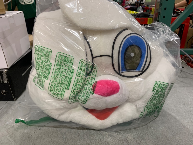 Photo 1 of SOMSOC 7 Pieces Easter Bunny Costume Adult Bunny Suit White Rabbit Costume One Piece Suit Waistcoat Shoes Bowtie for Adults