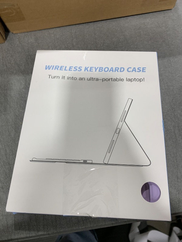 Photo 1 of Harvopu Keyboard Case Compatible with iPad Air 11-inch/Air 5th 4th Generation Case with Keyboard-Backlit Detachable, Folio Cover with Pencil Holder for Air 11" M3/M2 (2025/2024), Air 5/Air 4 (Purple)