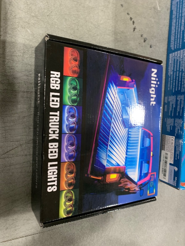 Photo 1 of Nilight 3PCS 60 Inch RGB Truck Bed Light Strip Kit 270 LED Neon Accent Lights with RF Remote On Off Switch Splitter Extension Cable for Cargo Pickup Truck Camper RV SUV Boat
