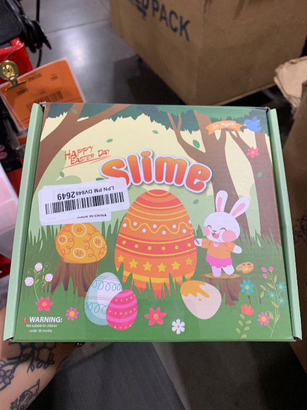 Photo 1 of 12-Pack Easter Egg Slime Kit – Stretchy, Scented, Colorful Slime for Kids – Perfect Easter Basket Stuffers, Egg Hunt Prizes, Party Favors, and Holiday Activities