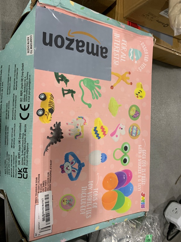Photo 1 of JOYIN 200Pcs Prefilled Easter Eggs with Assorted Toys Plus Stickers Inside, Easter Eggs Filled for Kids, Basket Stuffers, Egg Hunt, Party Favors, Classroom Prize Supplies