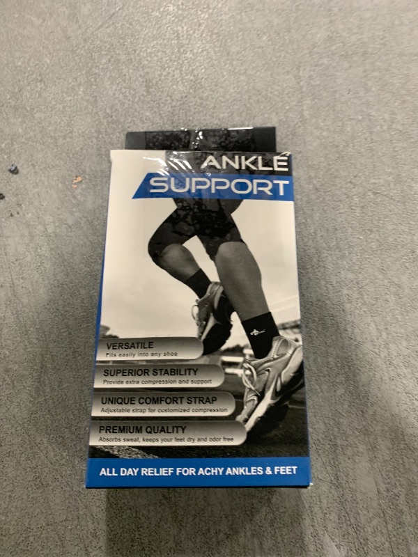 Photo 1 of ABIRAM Foot Sleeve (Pair) with Compression Wrap, Ankle Brace For Arch, Ankle Support, Football, Basketball, Volleyball, Running, For Sprained Foot, Tendonitis, Plantar Fasciitis