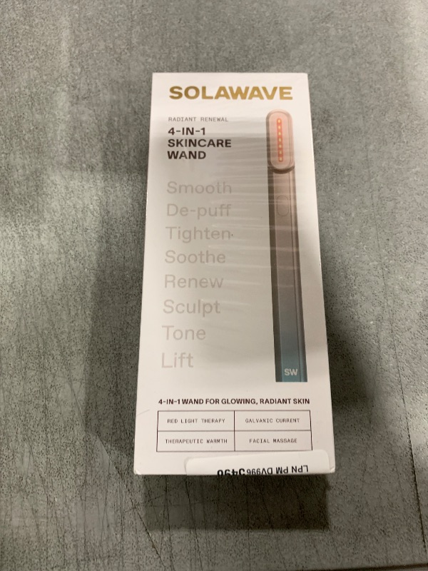 Photo 1 of Solawave 4-in-1 Skinware Wand - Upgraded Radiant Renewal with Facial Massager, Red Light, Galvanic Current, and Therapeutic Warmth Anti-Aging Beauty Device (Blue/Pink Ombre)