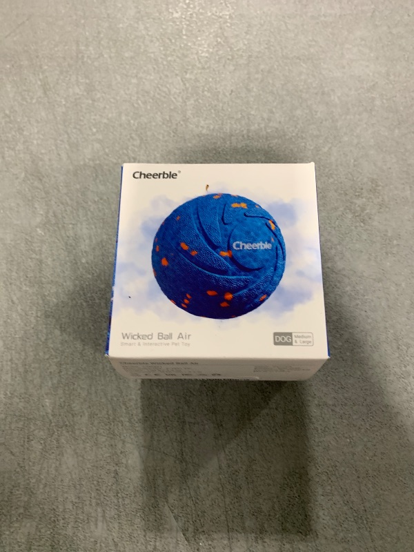 Photo 1 of Cheerble Smart Interactive Dog Toy, Wicked Ball AIR, Automatic Moving, Bouncing, and Rotating, E-TPU Material, IPX7 Waterproof Rating, Active Rolling Ball for Medium and Large Dogs