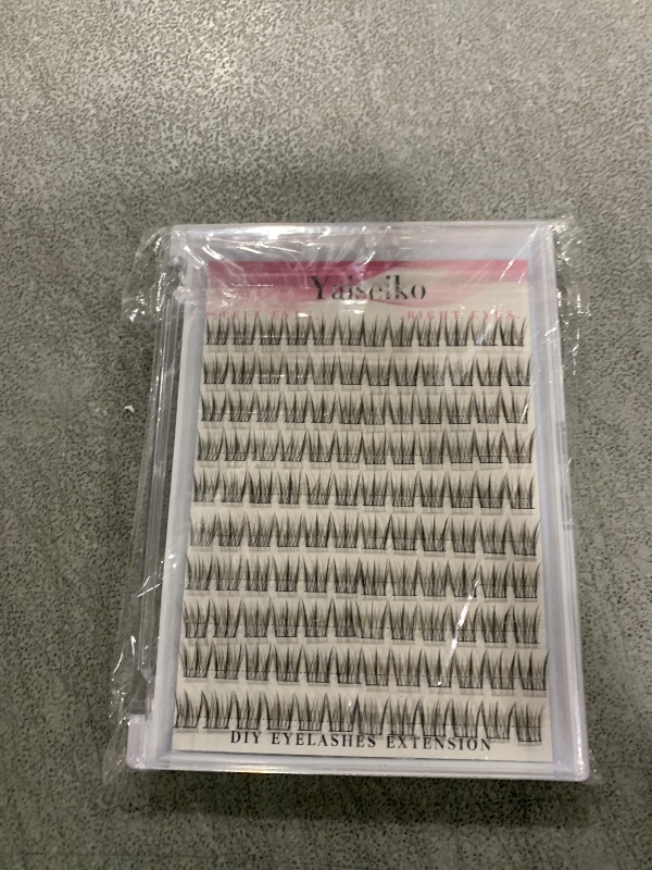 Photo 1 of Natural Lash Clusters Wispy DIY Cluster Eyelash Extensions C Curl Individual Lashes 10-12mm Short Eyelash Clusters Manga Cluster Lashes 120pcs Lashes Clusters