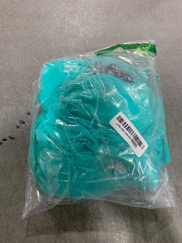 Photo 1 of Aqua Eve Two Piece Women's Tankini Swimsuits Blouson Swim Tank Top with Shorts Modest Bathing Suits Blue Green Flower XL