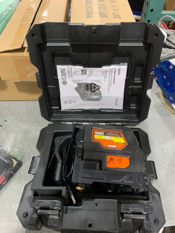 Photo 1 of Klein Tools Rechargeable Self-Leveling Cross Line Laser with Plumb Spot