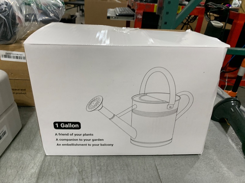Photo 1 of Sporgard 1 Gallon Galvanized Steel Watering Can with Removable Spout for Outdoor and Indoor Gardening, Metal Watering Can,Watering Pot (Green), Gift & Decoration