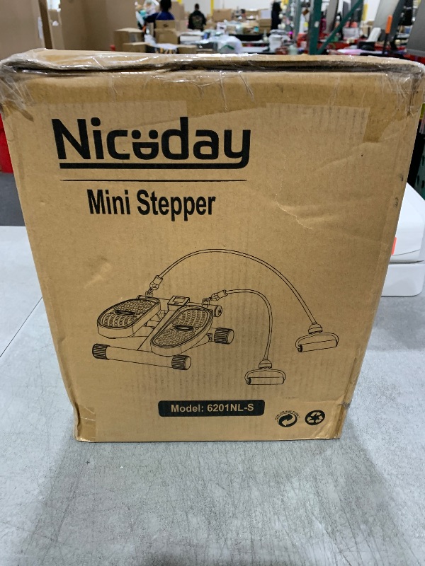 Photo 1 of Niceday Steppers for Exercise, Mini Stair Stepper with Resistance Bands at Home Workout Equipment with 300LBS Loading Capacity, Hydraulic Fitness Stepper with LCD Monitor