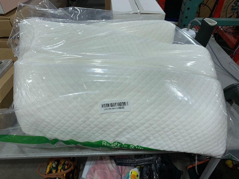 Photo 1 of XetraDesign Bed Wedge Pillow for Headboard Gap Up to 7", Triangle Pillow Wedge for Headboard Gap, Gap Filler for Bed, Mattress Wedge Gap Filler, Headboard Space Filler, Corner Pillow, White Queen 60"