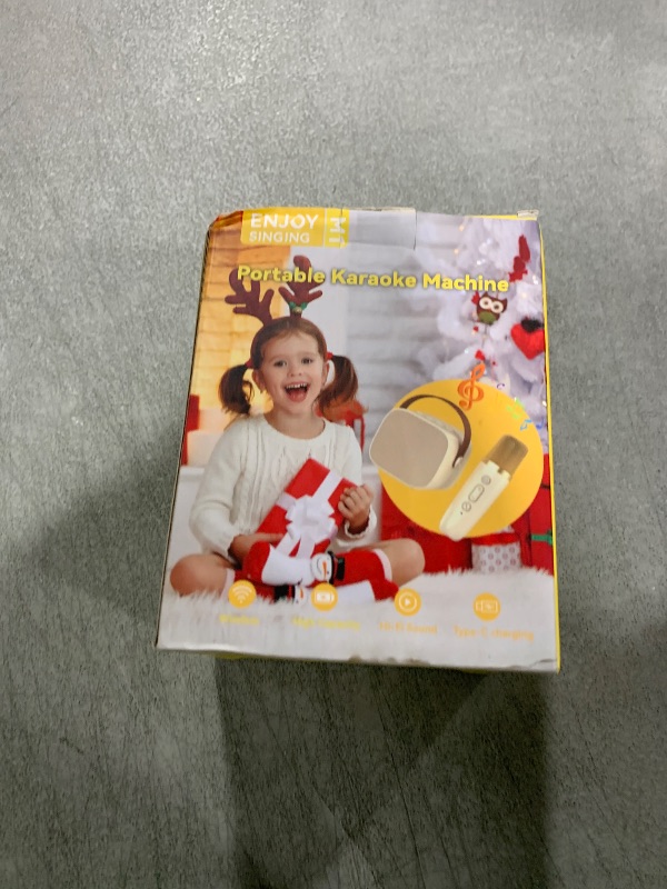 Photo 1 of Mini Karaoke Machine,Funny Toys Christmas Birthday Gifts for Kids Age 4-12 Girls,Boys,Adults,MEGUO Karaoke Microphone Toys for 4,5,6,7,8,9,10,11,12+ Year Old Girls Boys Kids Birthday Party