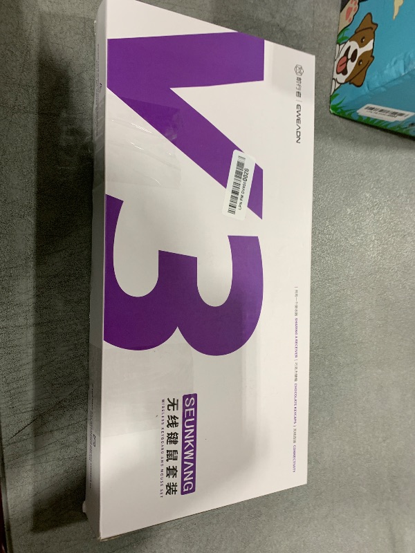 Photo 1 of EWEADN V3 Wireless Keyboard and Mouse with Single Backlit, Metal Panel, Bluetooth/2.4G Rechargeable Computer Keyboard and Mouse Combo Silent Light up Full Size Cute Keyboards-White