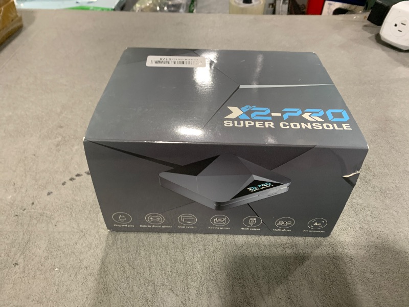 Photo 1 of Kinhank Retro Game Console Super Console X2 Pro Built-in 65000+ Games, Video Game Console Android 9.0/CoreE/Emuelec 4.6 3 System In One, S905X2 Chip, 4K UHD Output,2.4G/5G, BT 5.0