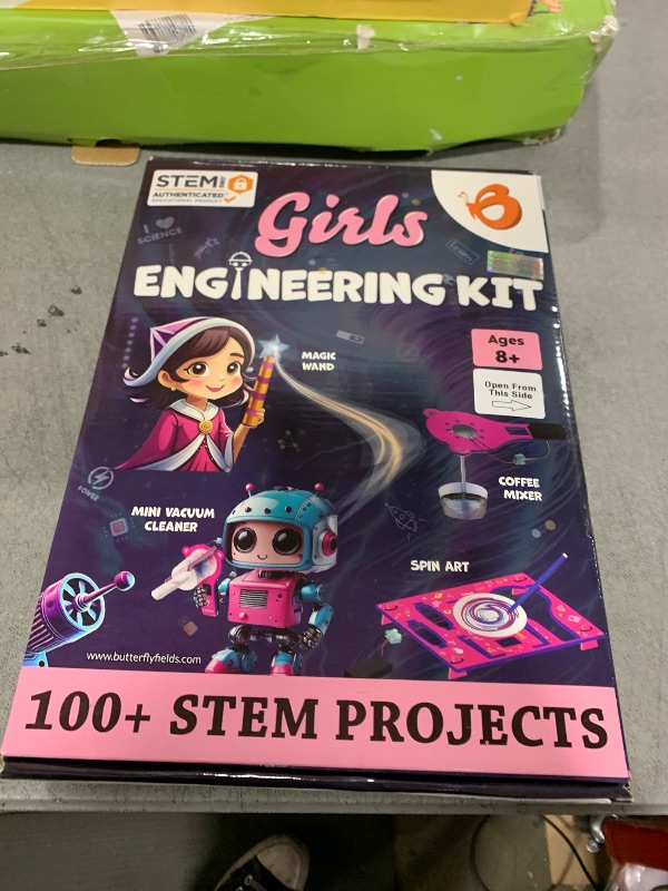 Photo 1 of ButterflyEdufields 100+ STEM Projects | Girls Mini Engineering Kit for Ages 8 10 12 15 Years | Ultimate DIY Science Experiments for Kids | Educational Engineering Toys Best Birthday Gift idea