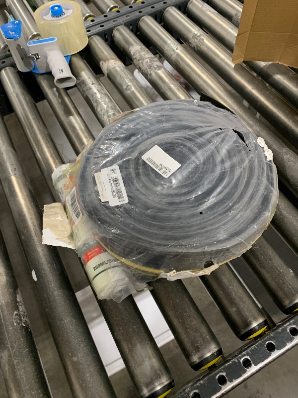 Photo 1 of Jin&Bao Universal Garage Door Threshold Seal Strip 16FT Kit, Bottom Waterproof Rubber Weather Stripping Replacement?Yellow, 1 Adhesive?