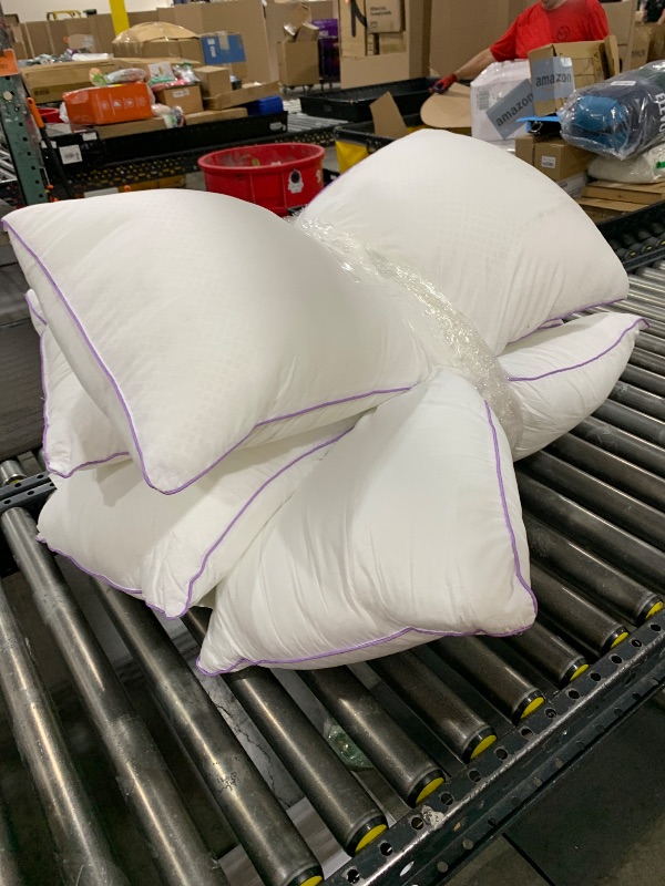 Photo 1 of JOLLYVOGUE Pillows King Size Set of 4, Washable Supportive Bed Pillows with Super Soft Down Alternative Fill, Luxury Fluffy Hotel Quality for Side, Back, and Stomach Sleepers