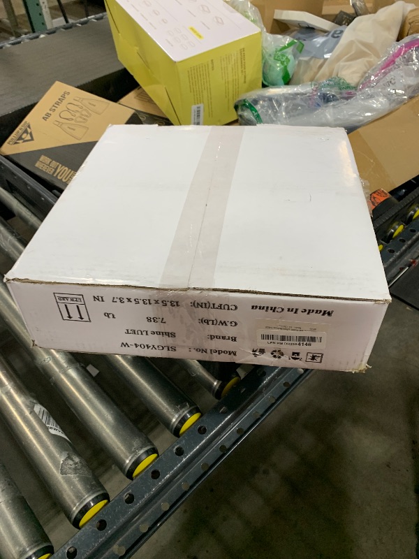 Photo 1 of Shine LUEST 60W Modern LED Ceiling Light Fixture, Dimmable LED Chandelier Flush Mount Ceiling Lights Remote Control 6 Acrylic Ring Ceiling Lamp Fixture for Living Room Dining Room Bedroom, 7640LM