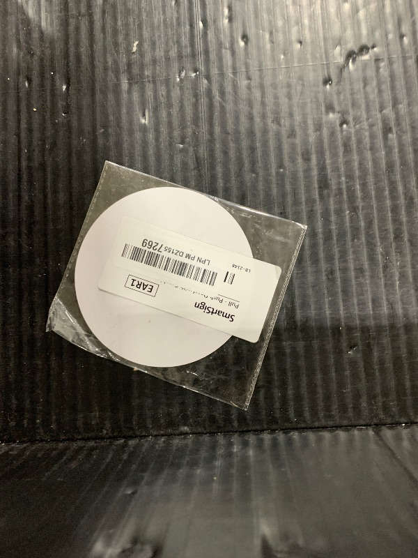Photo 1 of SmartSign 4 inch Push-Pull Double-Sided Door Decal, Polyester label Pack of 1 Sticker for Transparent Glass Door