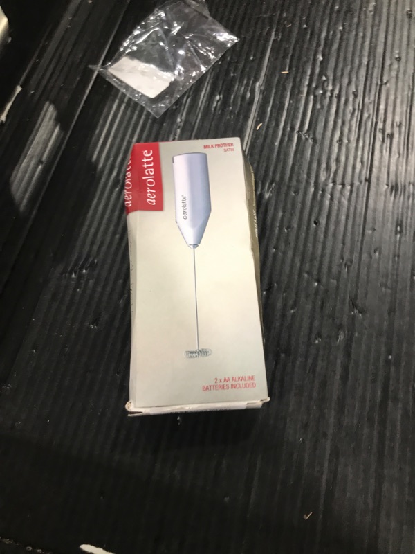 Photo 1 of Aerolatte Steam-Free Milk Frother, Satin Finish, 18/8 Stainless Steel Whisk, BPA-Free Plastic Housing, Batteries Included