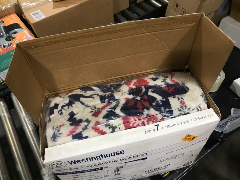 Photo 1 of Westinghouse Electric Blanket Queen Size, Soft Flannel to Sherpa Heated Blanket with10 Heating Levels & 1 to 12 Hours Heating Time Settings, Fast Heating, Machine Washable, 84 * 90 Inch